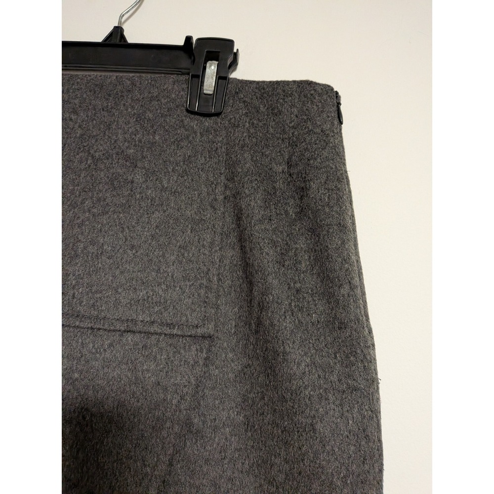 Les Copains Grey Virgin Wool Cashmere Blend Pencil Skirt Made in Italy Size 40 - Picture 6 of 14